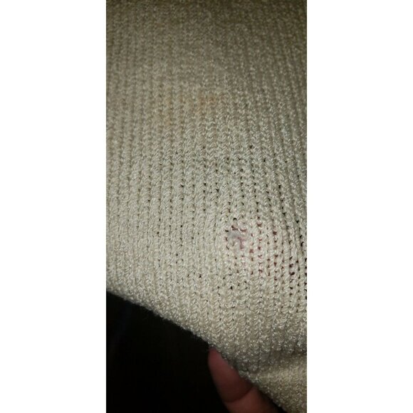 Vintage Liz Sheldon, LTD Sweater Knit Dress Gold Buttons, Metallic Thread M - Picture 6 of 6